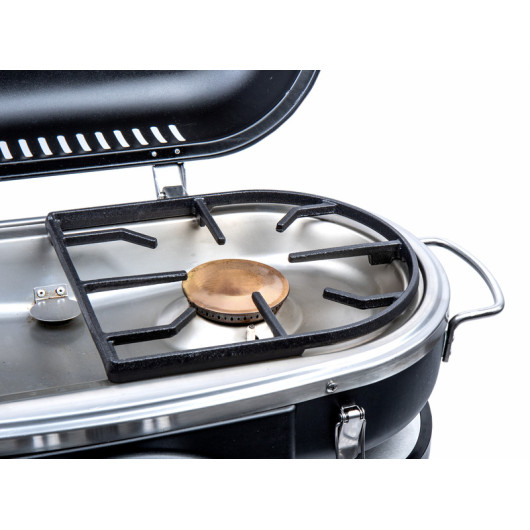 Grille en fonte - Accessoire de plein air pour barbecue - pratique