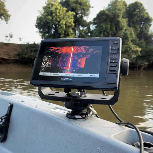 Support Railblaza pour Garmin Echomap et Striker | Accessoire Sondeur | En action Platine seul