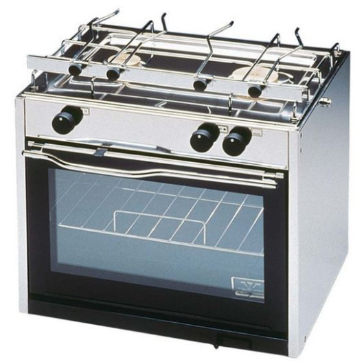 Classic TECHIMPEX - cuisinière gaz pour bateau avec four & 2 feux sur balancelle