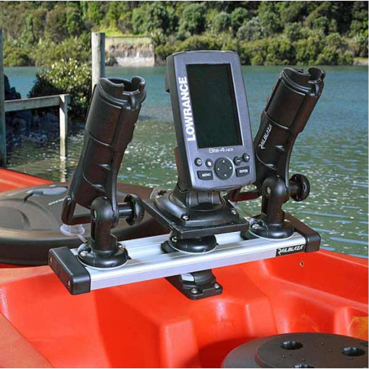 Plateforme rotative Railblaza Taille S 102 x 102 mm | Accessoire Sondeur | Platine seul en action
