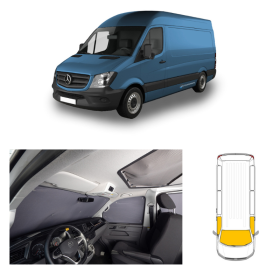 CARBEST Rideaux isolants avant 3 pièces | Sprinter 2 Rideau thermique - Équipement intérieur pour fourgon aménagé - Sprinter II