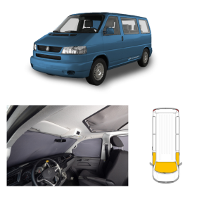 CARBEST Rideaux isolants avant 3 pièces | VW T4 Rideau thermique avant - Équipement intérieur pour fourgon aménagé - VW T4