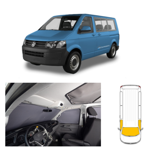 Rideau thermique avant - Équipement intérieur pour fourgon aménagé - VW T5 / T6 / T6.1