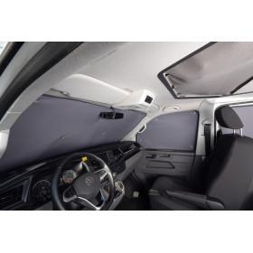 CARBEST Rideaux isolants avant 3 pièces | VW T5 / T6 / T6.1 Rideau thermique avant - Équipement intérieur pour fourgon aménagé - VW T5 / T6 / T6.1