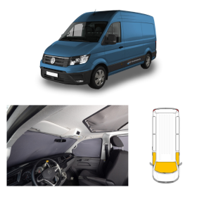 CARBEST Rideaux isolants avant 3 pièces | Crafter II Rideau thermique - Équipement intérieur pour fourgon aménagé - Crafter II