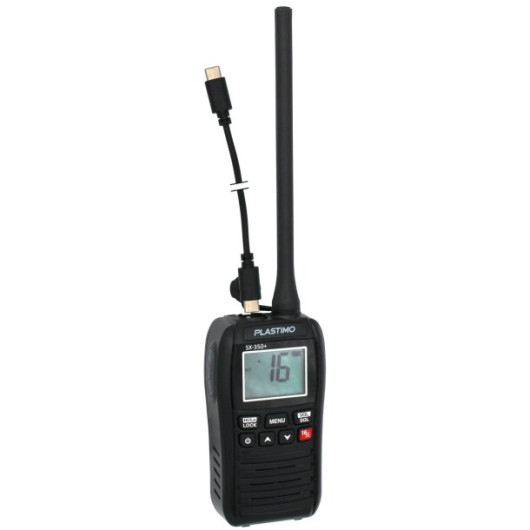 Plastimo SX 350+ | VHF portable de bateau étanche & flottante | Avec câble