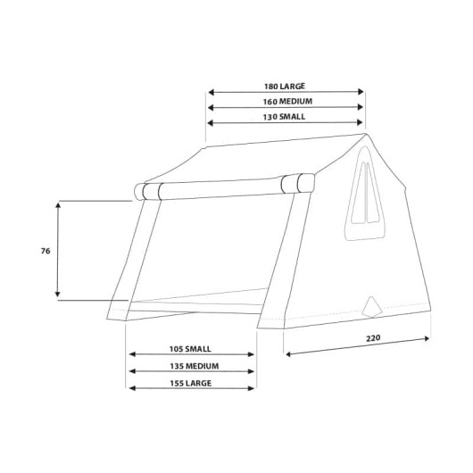 Tente de toit 3.0 - Équipement de plein air - dimensions