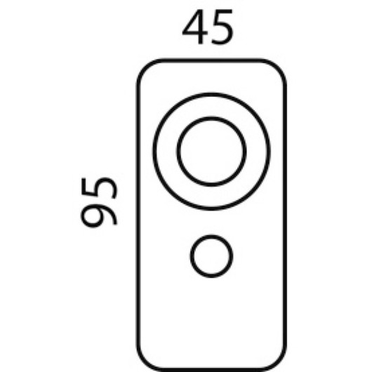Télécommande sans fil pour projecteur Osculati | Projecteur de route | dimensions