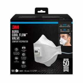 Boîte de 10 masques 3M 9322+ classe FFP2 | Protection respiratoire