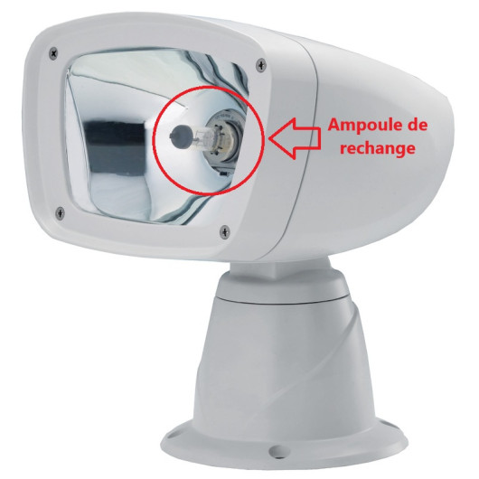 Ampoule de rechange pour projecteur Deluxe Classic 12-24V Osculati | Projecteur de route | pièce détachée