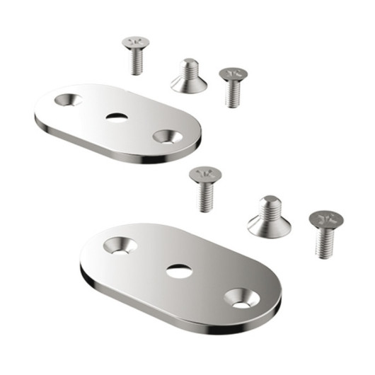 Kit de 2 contreplaques avec vis autotaraudeuses Osculati | Echelle de secours | Poli miroir