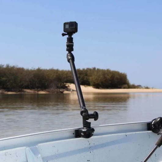Perche Railblaza Camera Boom 600 R-Lock | Rangement cockpit | En action