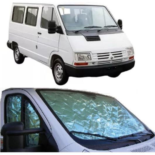 Aménagement  van et fourgon : Rideau isolant, pare-brises et fenêtre Renault Trafic 1 de 1980 à 2000.