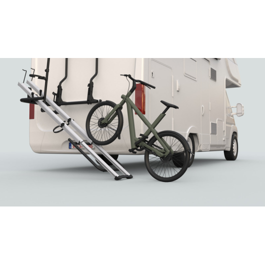 Bike Glide BR-SYSTEMS | Porte-vélos sans effort de camping-car |faire glisser le vélo dans le rail