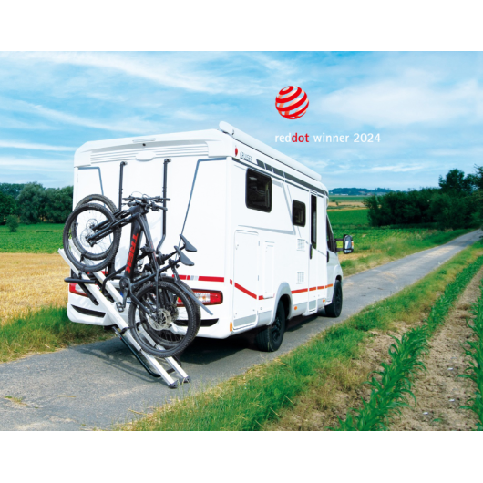 Bike Glide BR-SYSTEMS | Porte-vélos sans effort de camping-car | prix red dot award 2024