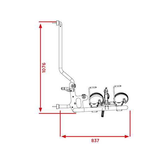 BR-SYSTEMS porte vélos Bike Glide