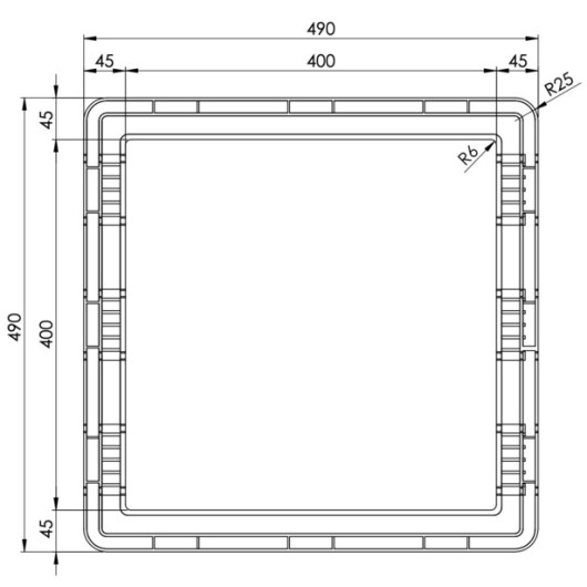Cadre intérieur pour Ducato X250 X290 - dimensions
