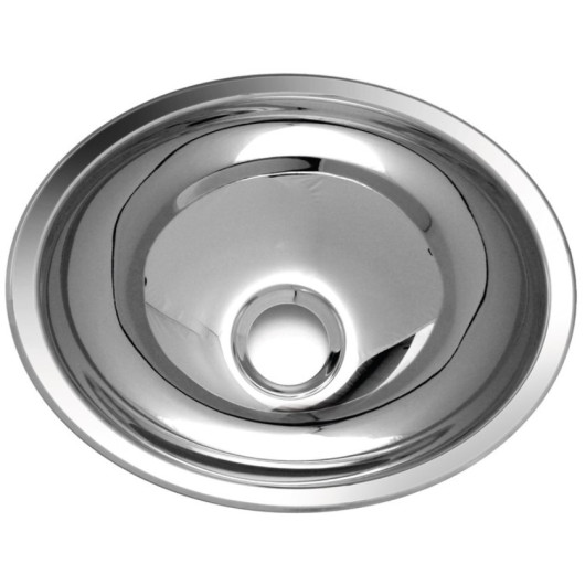 Evier ovale inox 340 x 270 mm Carbest | lavabo à encastrer pour van, fourgon, bateau ou camping-car