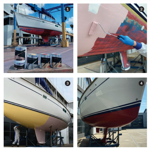 Revêtement Silic One HEMPEL | Antifouling | En application