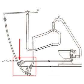 OSCULATI Kit mise en eau WC marins | ø tuyaux 19 et 25 mm Kit mise en eau WC marins Osculati | pack passe-coque et vanne pour WC de bateau
