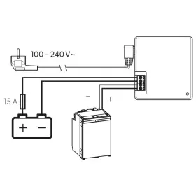 DOMETIC DPS-R 135 - Convertisseur 230 vers 12 V spécial réfrigérateur de fourgon, bateau & camping-car