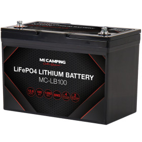 Batterie LFP MC CAMPING, MC-LB100, le lithum garantie 5ans pour van, fourgon et bateau : Vue de profile