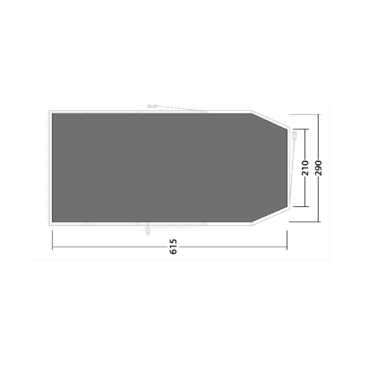 Tapis extérieur protection pour tente OUTWELL Parkdal | dimension bâche