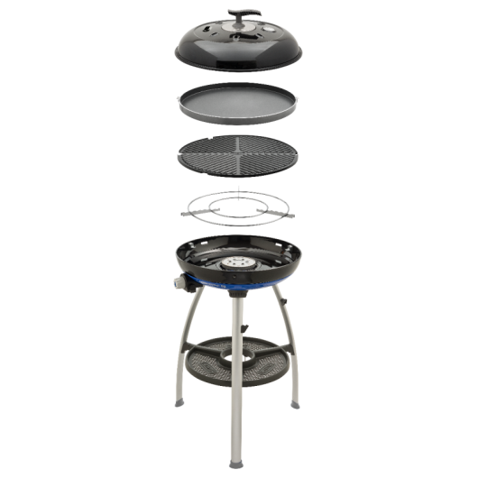 CADAC Carri Chef 2 BBQ/Grill 2 Braai combo - barbecue reconditionné pour camping-car avec un défaut sur le couvercle.