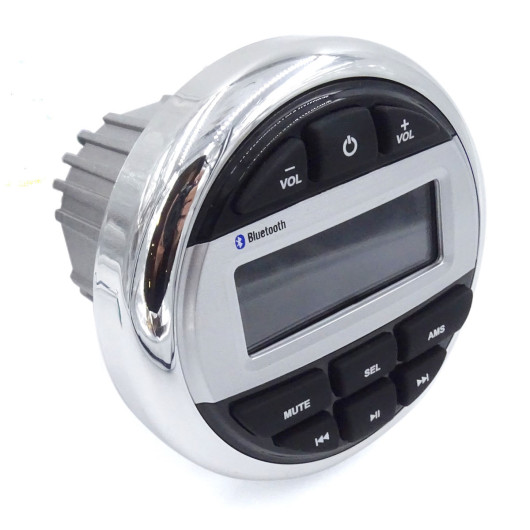 Radio Trem T-Sound USB/Bluetooth grise 12 V | Radio pour bateau ou van aménagé | Face avant