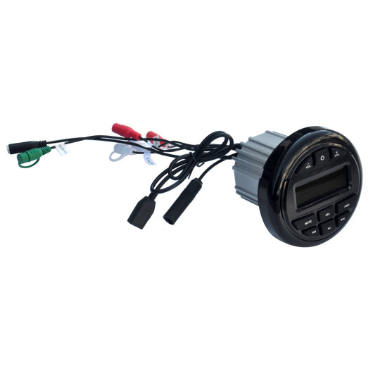 Radio Trem T-Sound USB/Bluetooth noire 12 V | Radio pour bateau ou van aménagé | Avec câble