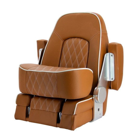 Siège Seaman rabattable Vetus | Siège & fauteuil pilote | Marron orangé position debout