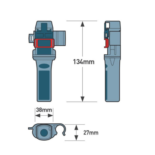 Balise RescueMe AIS MOB2 Ocean Signal | Balise personnelle | Dimensions