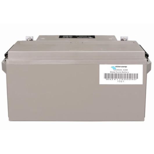 Batterie 12 V GEL Deep Cycle 90 Ah Victron Energy | batterie à décharge lente pour camping-car, van et bateau | vue arrière