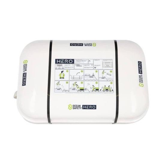 Radeau 4 personnes Ocean Safety by Hero ISO 9650-1 | Radeau hauturier | Conditionné en container