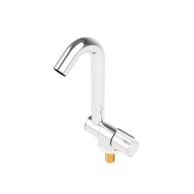TREM Aqua Robinet d'eau froide en laiton chromé Robinet Aqua eau froide en laiton chromé Trem | Robinet pour van aménagé et bateau