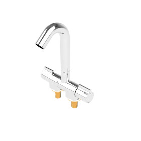 TREM Aqua Robinet d'eau froide/chaude en laiton chromé Robinet mélangeur Aqua eau froide/chaude en laiton chromé Trem | Robinet pour van aménagé et bateau