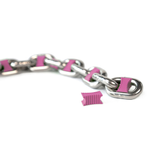 Marqueur de chaine Happy pour chaine calibré 8 mm Trem | Accessoire de mouillage | Marqueur rose dans la chaine
