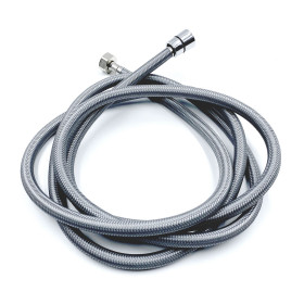 TREM Aqua Flexible de douche Nylon | 1/2"-1/2" Femelle Flexible de douche Aqua de 1,5 à 6 m Trem en Nylon Gris | Douche, douchette & boitier encastrable
