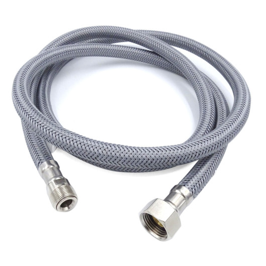 Flexible de douche Aqua de 2,5 m Trem en Nylon Gris | Douche, douchette & boitier encastrable