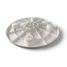 TREM Plateau de table rond en ABS Blanc | ⌀ 60 cm Plateau de table rond de 60 cm Trem en ABS Blanc | Plateau pour van aménagé et bateau | Vue de dessus