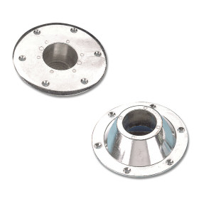 Embases pour tube 60 mm Trem en aluminium | Système pour table amovible