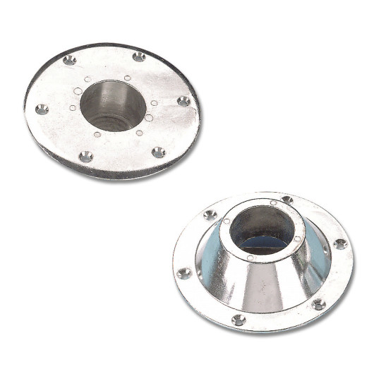 Embases pour tube 60 mm Trem en aluminium | Système pour table amovible
