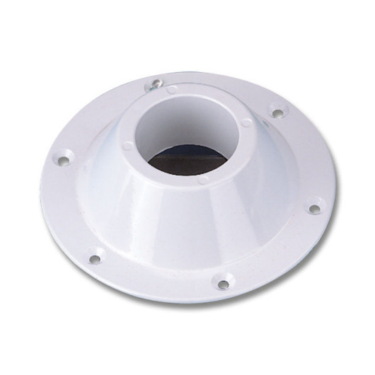 Embases pour tube 60 mm Trem en aluminium peints en blanc | Système pour table amovible | Embase plateau