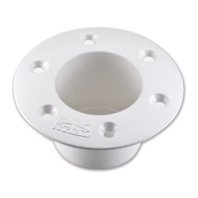 TREM Base fine en aluminium blanc pour table sur pied central Embase diamètre restreint pour tube 60 mm Trem en aluminium peints | Système pour table amovible