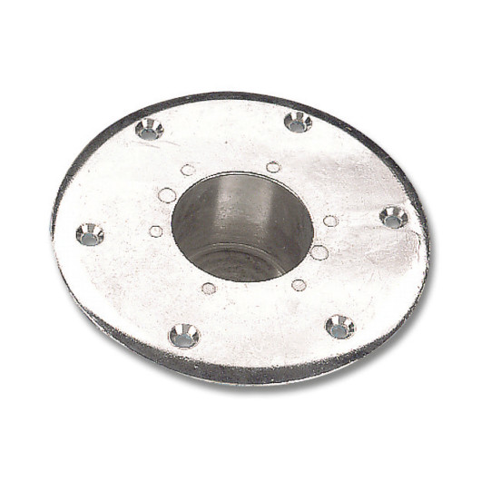 Table Trem diamètre 60 cm + pied de 70 cm + embase | Plateau & pied de table pour van et bateau | Embase