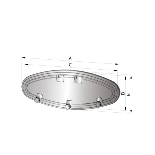 Moustiquaire pour hublot PX Vetus | Moustiquaire, occultant hublot & panneaux | Dimensions