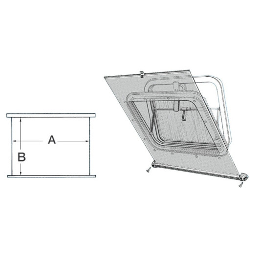 Climavision Mare Osculati | rideau occultant blanc pour hublot et panneau de pont de bateau | dimensions