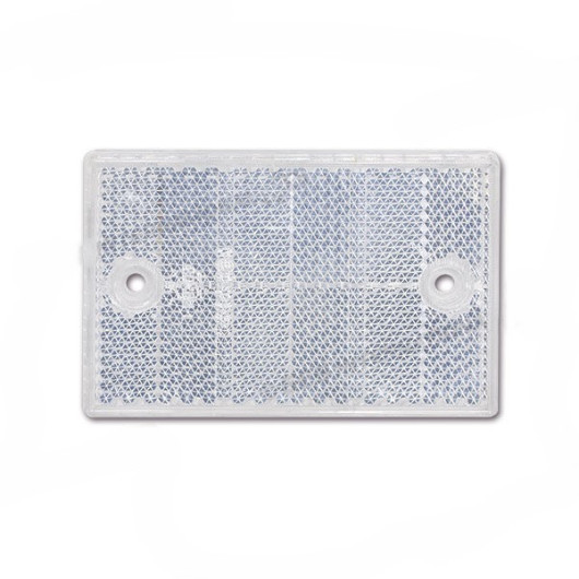 Catadioptre rectangle 115 x 75 mm - blanc
