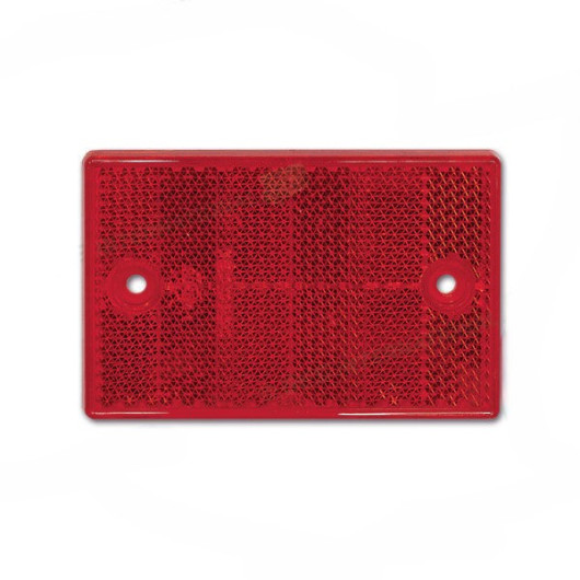 Catadioptre rectangle 115 x 75 mm - rouge