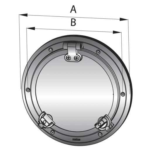 Moustiquaire pour hublot PWS Vetus | Hublot & panneau de pont | Dimensions